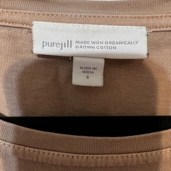 PureJill 100% Organically Grown Cotton Long Sleeve Tunic Top Size Small - Picture 4 of 5